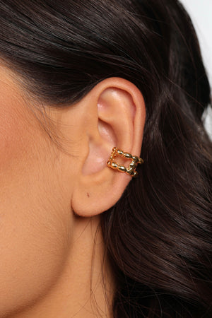 Piercing Gomos Lisos Banhado a Ouro 18K