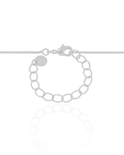 Gargantilha Redondo Cravejado Ponto de Luz Cristal Ródio Branco - 45 cm