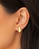 Brinco Gota Lisa 1.5 cm Banhado a Ouro 18K