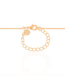 Gargantilha Veneziana Bola Lisa 8 mm Banhado a Ouro 18K - 40 cm