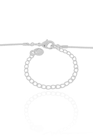 Gargantilha Veneziana Barroca Ródio Branco - 40 cm