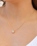 Gargantilha Veneziana Redondo Cravejado Cristal Banhado a Ouro 18K - 45 cm