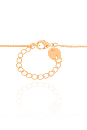 Gargantilha Veneziana Redondo Cravejado Cristal Banhado a Ouro 18K - 45 cm