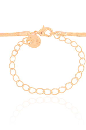 Choker Malha Fita 3 mm Banhado a Ouro 18K