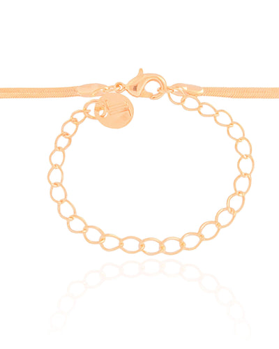 Choker Malha Fita 3 mm Banhado a Ouro 18K - 33 cm