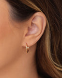 Brinco Argola Click Lisa 1.6 cm Banhado a Ouro 18K