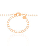 Gargantilha Elos Trevo Riscado e Madrepérola Banhado a Ouro 18K - 50 cm