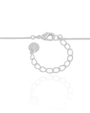 Gargantilha Veneziana Ponto de Luz Cristal 5 mm Ródio Branco - 45 cm