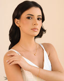 Conjunto Gota Morganita Banhado a Ouro 18K