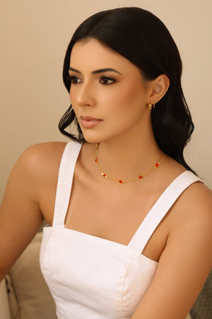 Brinco Argola Click Lisa 1.3 cm Banhado a Ouro 18K