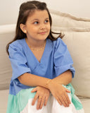 Brinco Infantil Coração Liso Banhado a Ouro 18K