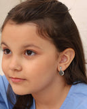 Brinco Infantil Sorriso 2.0 cm Ródio Branco