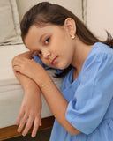 Pulseira Infantil Plaquinhas Redondas Banhado a Ouro 18K