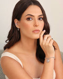 Anel Coração Liso Cristal Tamanho 15 Ródio Branco