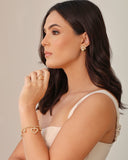 Anel Coração Vazado Tamanho 18 Banhado a Ouro 18K