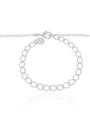 Choker Elos Corações Lisos Ródio Branco