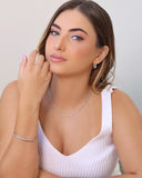 Anel Bolinhas Tamanho 13 Ródio Branco