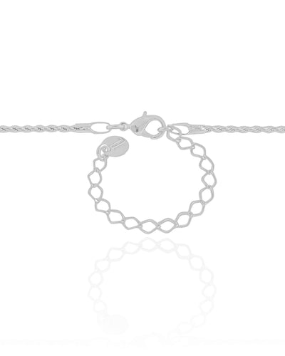Colar Cordão Baiano 1,5 mm Ródio Branco - 45 cm