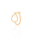 Anel Infinito Tamanho 15 Banhado a Ouro 18K