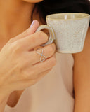 Anel Infinito Tamanho 21 Ródio Branco