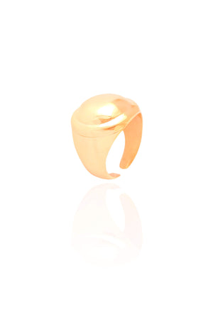 Anel Ajustável Dedinho Tamanho P Banhado a Ouro 18K