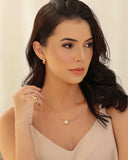 Brinco Argola Click Lisa 1.7 cm Banhado a Ouro 18K