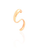 Anel Ajustável Dois Dedos Liso Tamanho Único Banhado a Ouro 18K