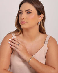 Anel Liso Tamanho 19 Ródio Branco