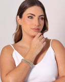 Bracelete Mola Rabo de Rato 3 mm Banhado a Ouro 18K