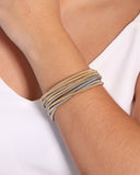Bracelete Mola Rabo de Rato 3 mm Banhado a Ouro 18K
