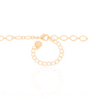 Choker Elos Losango 4 mm Banhado a Ouro 18K