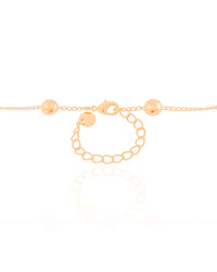Choker Elos Bolas Achatadas Banhado a Ouro 18K