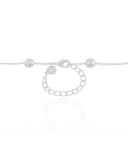 Choker Elos Bolas Achatadas Ródio Branco