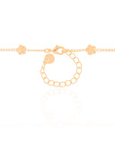 Choker Elos Estrelas Lisas Banhado a Ouro 18K