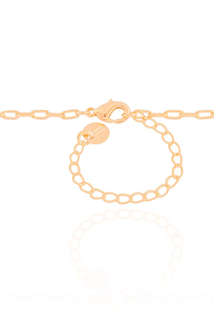 Choker Elos Ponto de Luz Cristal 6 mm Banhado a Ouro 18K