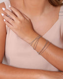 Pulseira Corda Violão Bolinhas 3 mm Ródio Branco