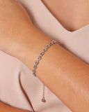 Pulseira Elos em U 5 mm Ródio Branco