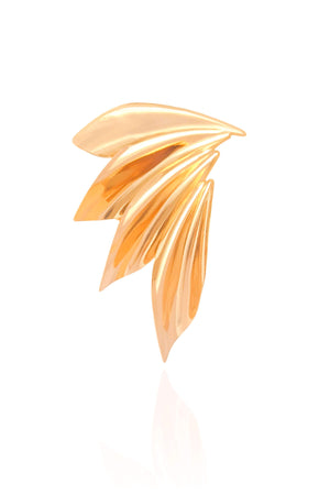 Anel Ajustável Asa Tamanho G Banhado a Ouro 18K