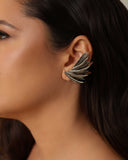 Ear Cuff Asa Lisa 4.5 cm Ródio Branco