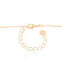 Gargantilha Veneziana Flor Entrelaçada Banhado a Ouro 18K - 45 cm