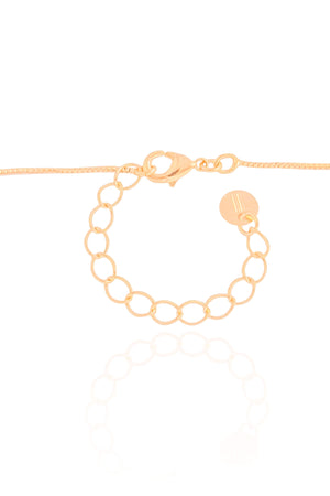 Gargantilha Veneziana Flor Pérola Banhado a Ouro 18K - 45 cm