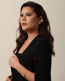 Piercing Flor Pérola Banhado a Ouro 18K