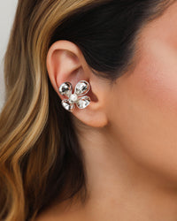 Piercing Flor Pérola Ródio Branco