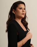 Brinco Flor Pérola 1.9 cm Banhado a Ouro 18K