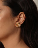 Brinco Flor Pérola 1.9 cm Banhado a Ouro 18K