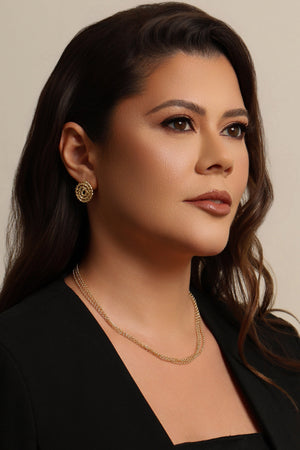 Brinco Espiral Torcido 2.1 cm Banhado a Ouro 18K