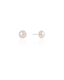 Brinco Pérola 8 mm Ródio Branco