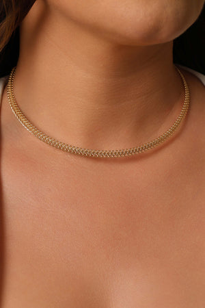 Aro Flexível Aramado 5 mm Banhado a Ouro 18K