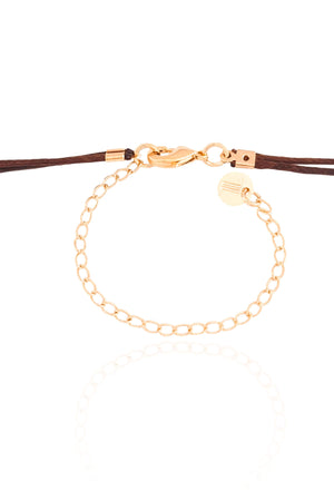 Gargantilha Dupla Gravata Fio Coreano Ponto de Luz Cristal Banhado a Ouro 18K - 35 cm