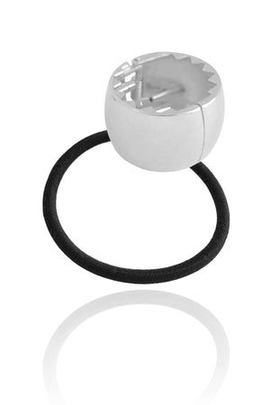 Pony Cuff Tubo Liso Banho Branco